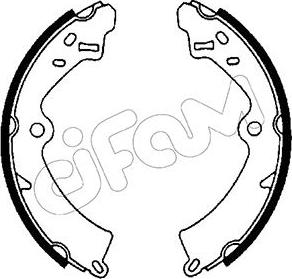 Cifam 153-392 - Комплект гальм, барабанний механізм avtolavka.club