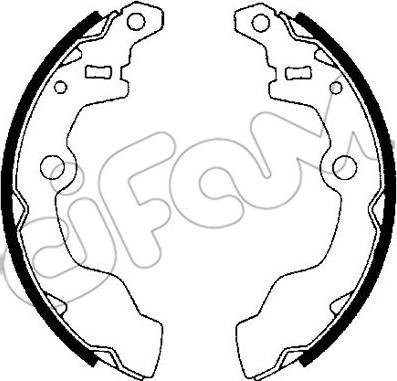 Cifam 153-380 - Комплект гальм, барабанний механізм avtolavka.club