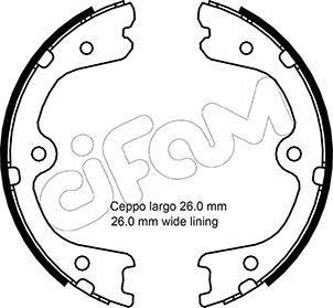 Cifam 153-298 - Комплект гальм, ручник, парковка avtolavka.club