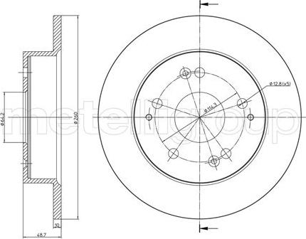 Kavo Parts BR-2244-C - Гальмівний диск avtolavka.club