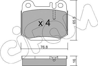 Cifam 822-564-0 - Гальмівні колодки, дискові гальма avtolavka.club