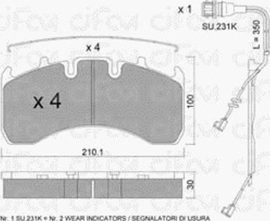 Cifam 822-650-1K - Гальмівні колодки, дискові гальма avtolavka.club