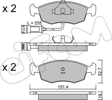 Cifam 822-094-0 - Гальмівні колодки, дискові гальма avtolavka.club