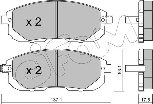 DJ Parts BP1502 - Гальмівні колодки, дискові гальма avtolavka.club