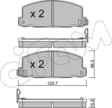 Cifam 822-360-0 - Гальмівні колодки, дискові гальма avtolavka.club