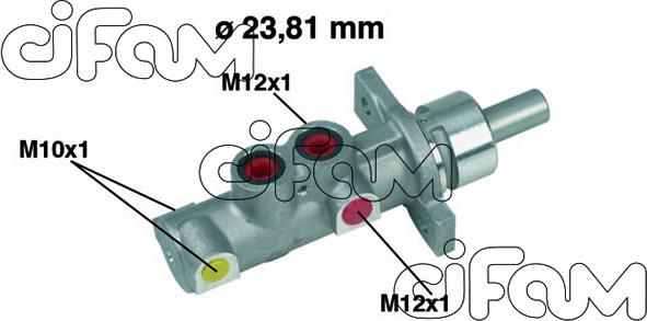 Cifam 202-362 - Головний гальмівний циліндр avtolavka.club