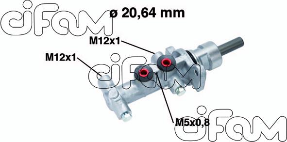 Cifam 202-768 - Головний гальмівний циліндр avtolavka.club