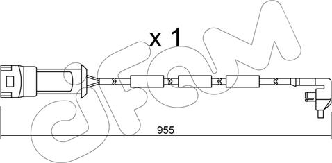 Cifam SU.091 - Сигналізатор, знос гальмівних колодок avtolavka.club