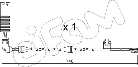 Cifam SU.195 - Сигналізатор, знос гальмівних колодок avtolavka.club