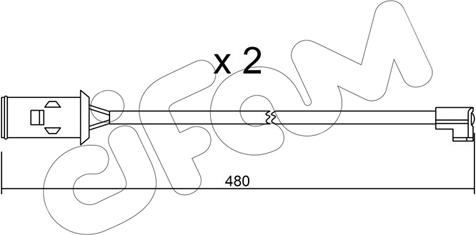 Cifam SU.101K - Сигналізатор, знос гальмівних колодок avtolavka.club