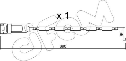 Cifam SU.108 - Сигналізатор, знос гальмівних колодок avtolavka.club