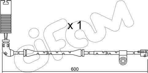 Cifam SU.112 - Сигналізатор, знос гальмівних колодок avtolavka.club