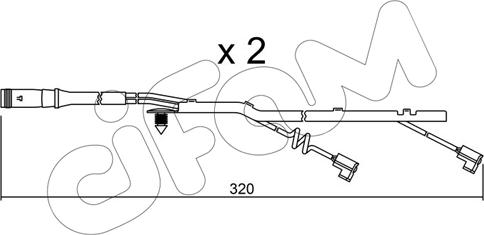 Cifam SU.185K - Сигналізатор, знос гальмівних колодок avtolavka.club