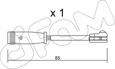 Cifam SU.314 - Сигналізатор, знос гальмівних колодок avtolavka.club