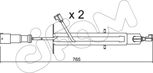 Cifam SU.293K - Сигналізатор, знос гальмівних колодок avtolavka.club