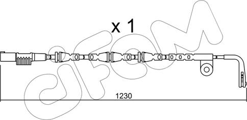 Cifam SU.257 - Сигналізатор, знос гальмівних колодок avtolavka.club