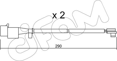 Cifam SU.260K - Сигналізатор, знос гальмівних колодок avtolavka.club