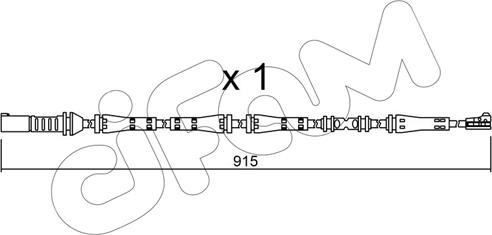 Cifam SU.287 - Сигналізатор, знос гальмівних колодок avtolavka.club