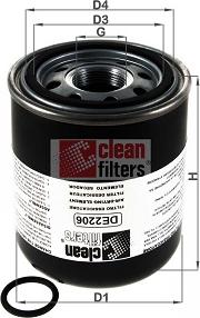 Clean Filters DE2206 - Патрон осушувача повітря, пневматична система avtolavka.club