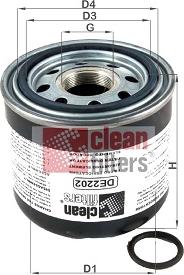 Clean Filters DE2202 - Патрон осушувача повітря, пневматична система avtolavka.club