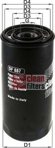 Clean Filters DF 887 - Масляний фільтр avtolavka.club