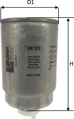 Clean Filters DN 323 - Паливний фільтр avtolavka.club