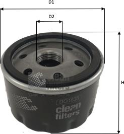 Clean Filters DO1836 - Масляний фільтр avtolavka.club