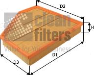 Clean Filters MA3492 - Повітряний фільтр avtolavka.club