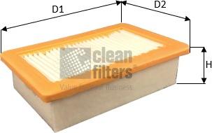 Clean Filters MA3482 - Повітряний фільтр avtolavka.club