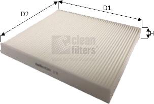 Clean Filters NC2431 - Фільтр, повітря у внутрішній простір avtolavka.club