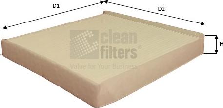Clean Filters NC2422 - Фільтр, повітря у внутрішній простір avtolavka.club