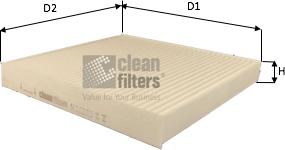Clean Filters NC2392 - Фільтр, повітря у внутрішній простір avtolavka.club