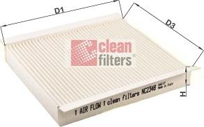 Clean Filters NC2348 - Фільтр, повітря у внутрішній простір avtolavka.club
