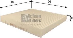 Clean Filters NC2206 - Фільтр, повітря у внутрішній простір avtolavka.club