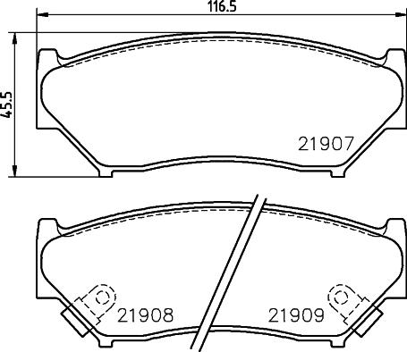 HELLA PAGID 355016911 - Гальмівні колодки, дискові гальма avtolavka.club