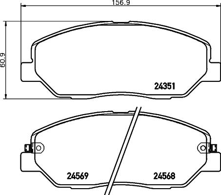 Cobreq N-1243 - Гальмівні колодки, дискові гальма avtolavka.club