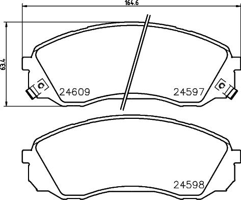 Magneti Marelli 600000096560 - Гальмівні колодки, дискові гальма avtolavka.club