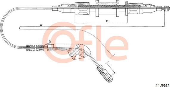 Cofle 92.11.5942 - Трос, гальмівна система avtolavka.club