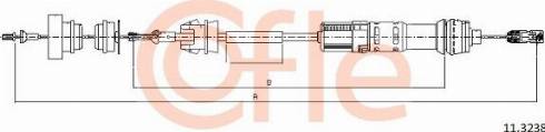 Cofle 92.11.3238 - Трос, управління зчепленням avtolavka.club