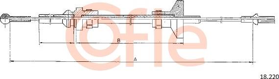 Cofle 92.18.220 - Трос, управління зчепленням avtolavka.club