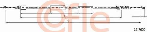 Cofle 92.12.7600 - Тросик замка капота avtolavka.club