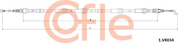 Cofle 92.1.VK034 - Трос, гальмівна система avtolavka.club
