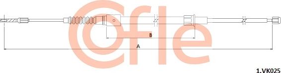 Cofle 92.1.VK025 - Трос, гальмівна система avtolavka.club
