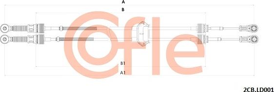 Cofle 92.2CB.LD001 - Трос, ступінчаста коробка передач avtolavka.club