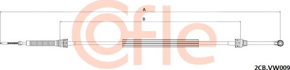 Cofle 92.2CB.VK009 - Трос, ступінчаста коробка передач avtolavka.club