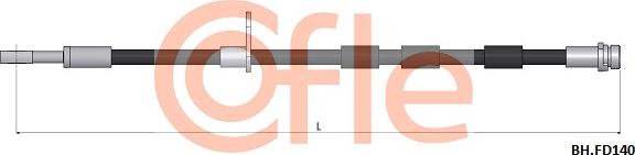 Cofle 92.BH.FD140 - Гальмівний шланг avtolavka.club
