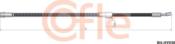 Cofle 92.BH.HY030 - Гальмівний шланг avtolavka.club