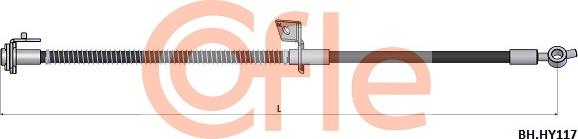 Cofle 92.BH.HY117 - Гальмівний шланг avtolavka.club