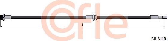 Cofle 92.BH.NI101 - Гальмівний шланг avtolavka.club