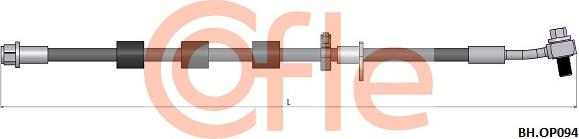 Cofle 92.BH.OP094 - Гальмівний шланг avtolavka.club